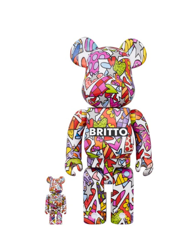 Romero Britto Heart 400%+100% Be@rbrick