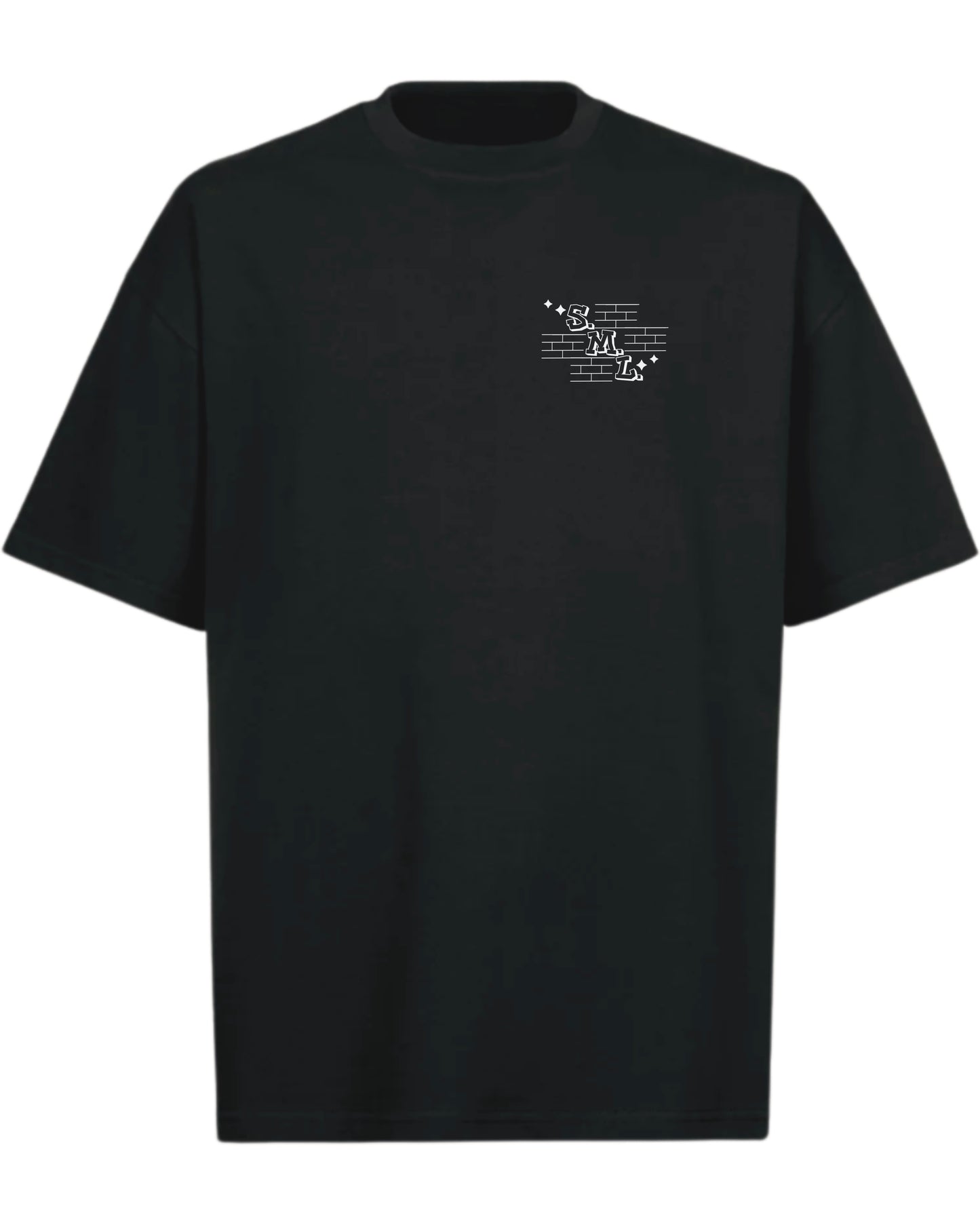 S.M.L. Souvenir Oversize Tee Vintage Black