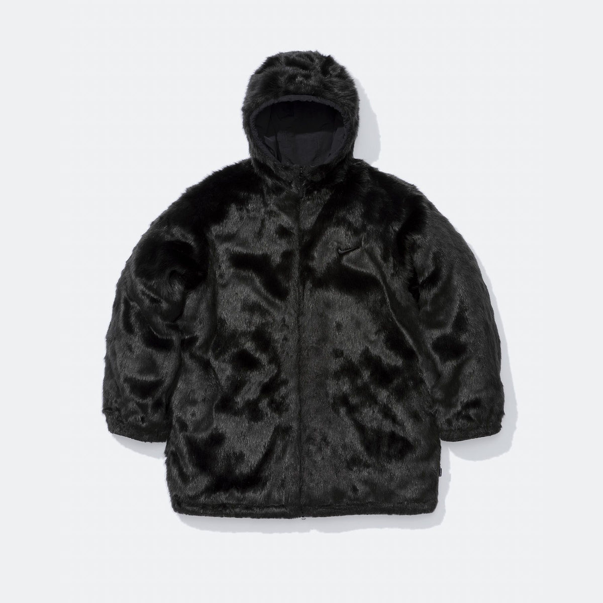 Supreme Nike Faux Far Reversible Parka Black