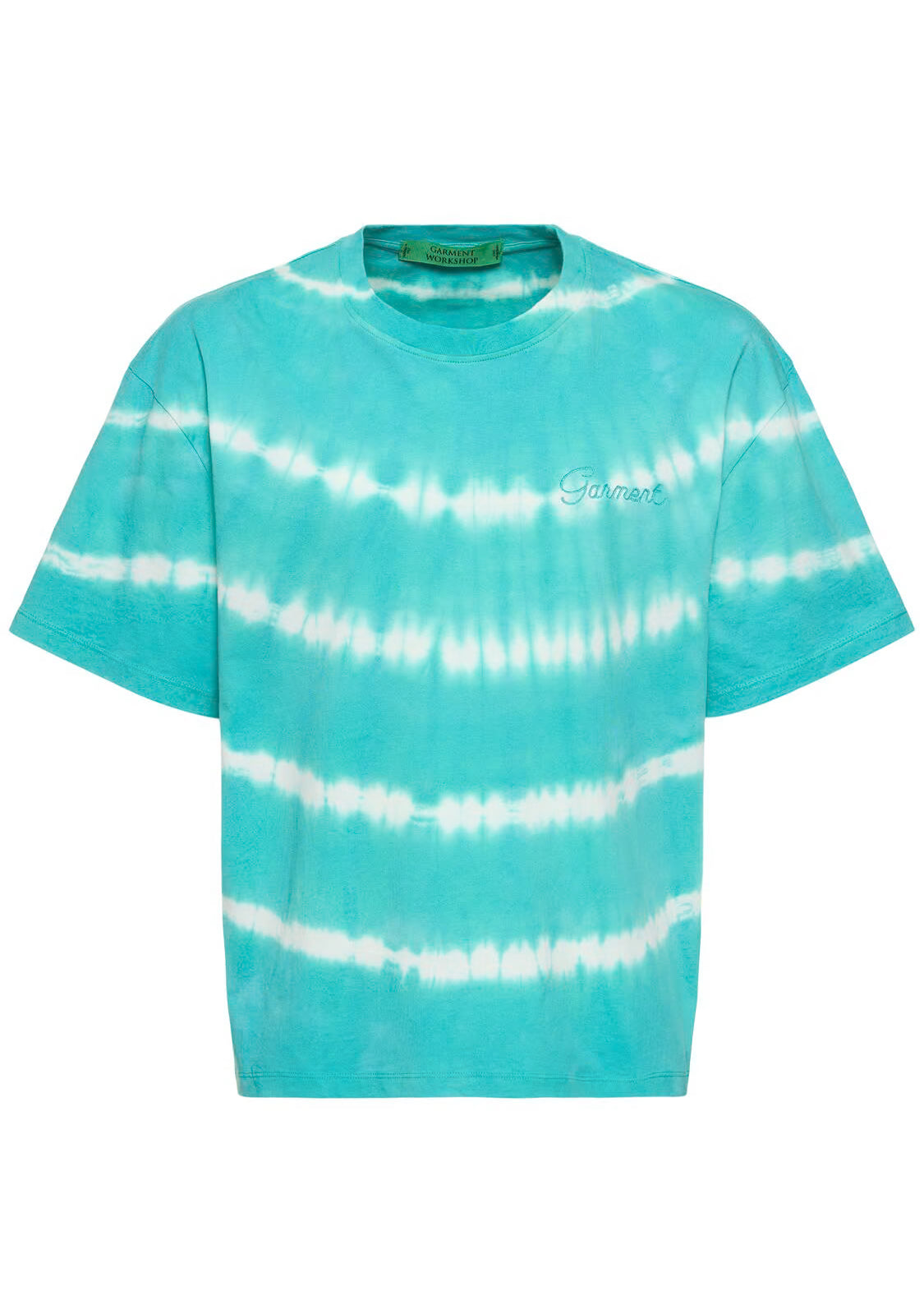 Shibori Dyed Tee Acquamarina