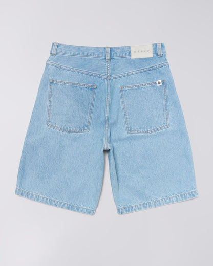 Worker Short Blue Heavy Bleach Wash