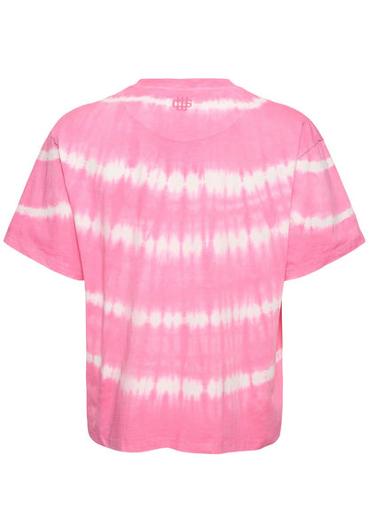 Shibori Dyed Tee Rosa