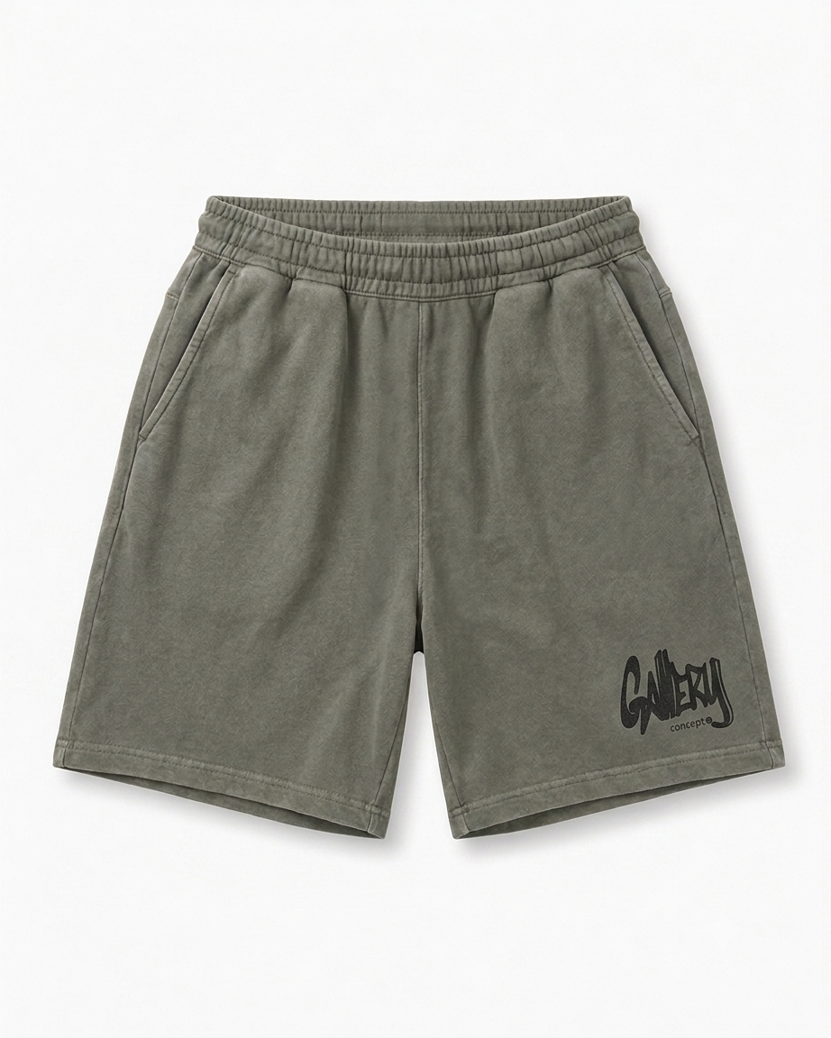 Relaxed Sweatshort Logo Vintage Olive