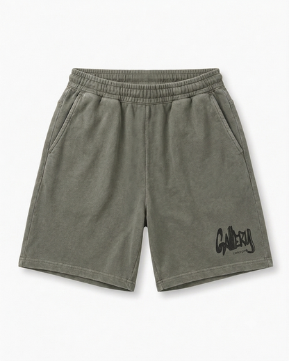 Relaxed Sweatshort Logo Vintage Olive