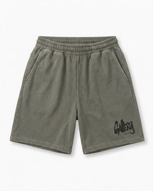 Relaxed Sweatshort Logo Vintage Olive