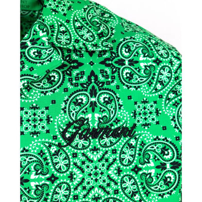 Paisley Bandana Short Sleeves Shirt Green