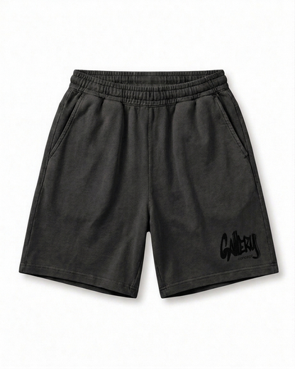 Relaxed Sweatshort Gallery Logo Vintage Black