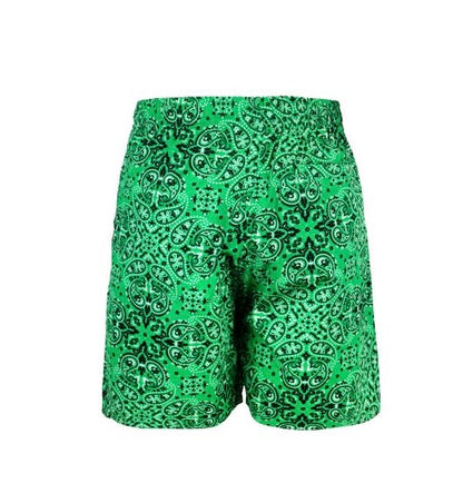 Paisley Bandana Print Short Green