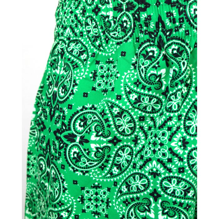 Paisley Bandana Print Short Green