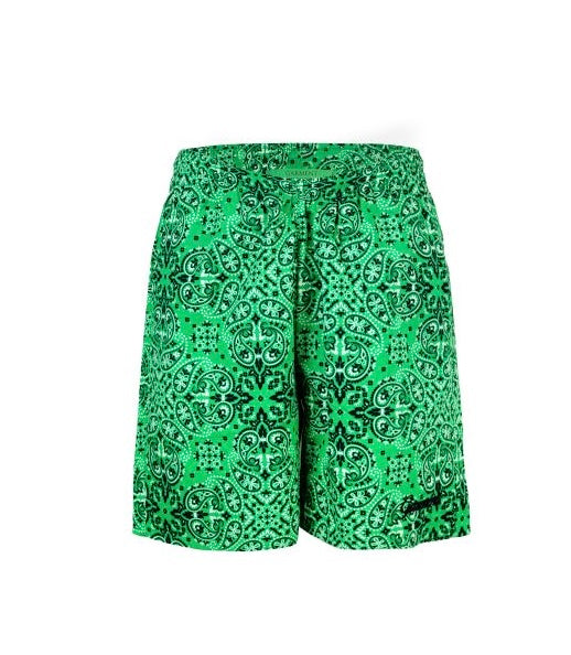 Paisley Bandana Print Short Green