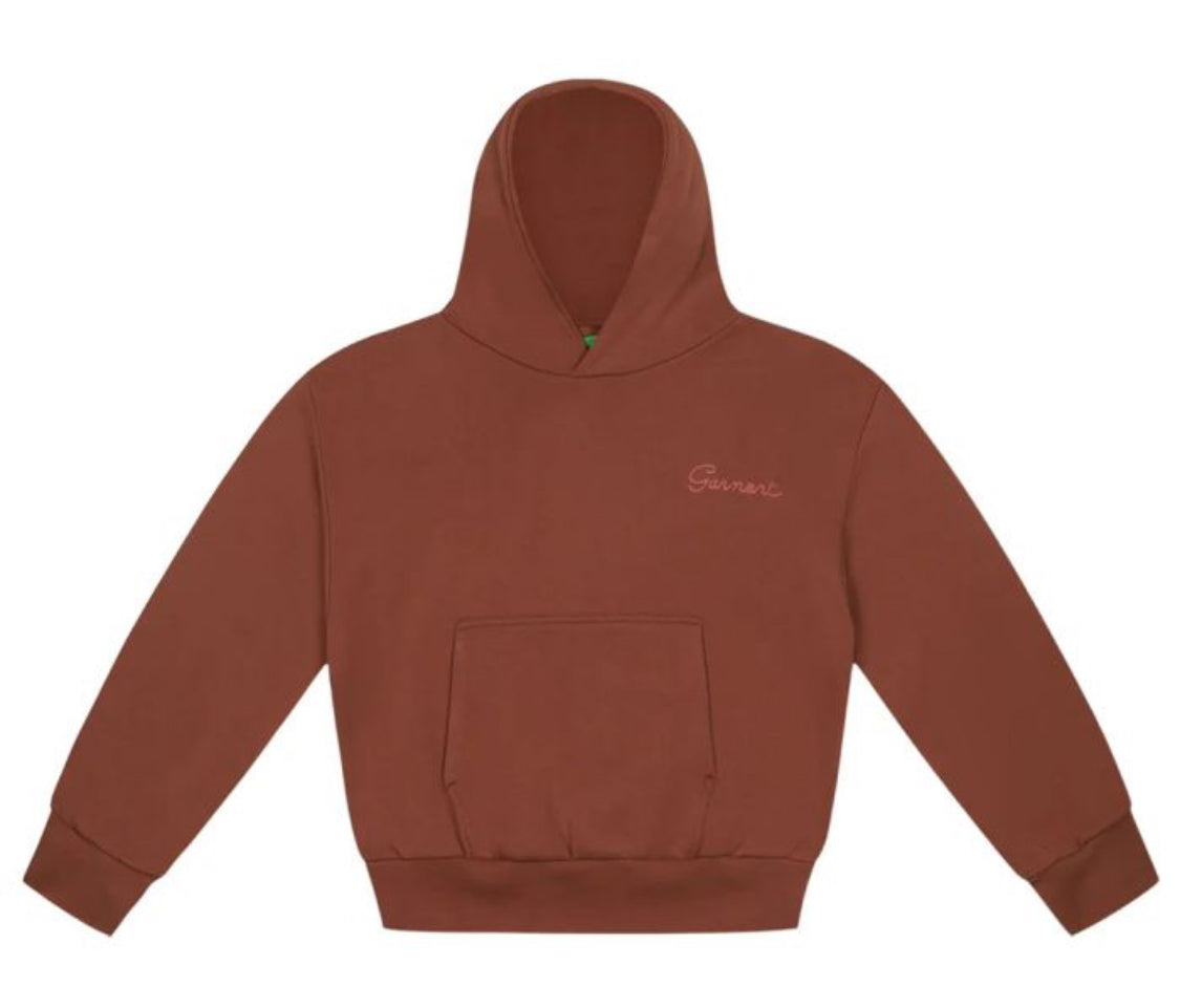 Double Layer Hoodie Mocha Brown