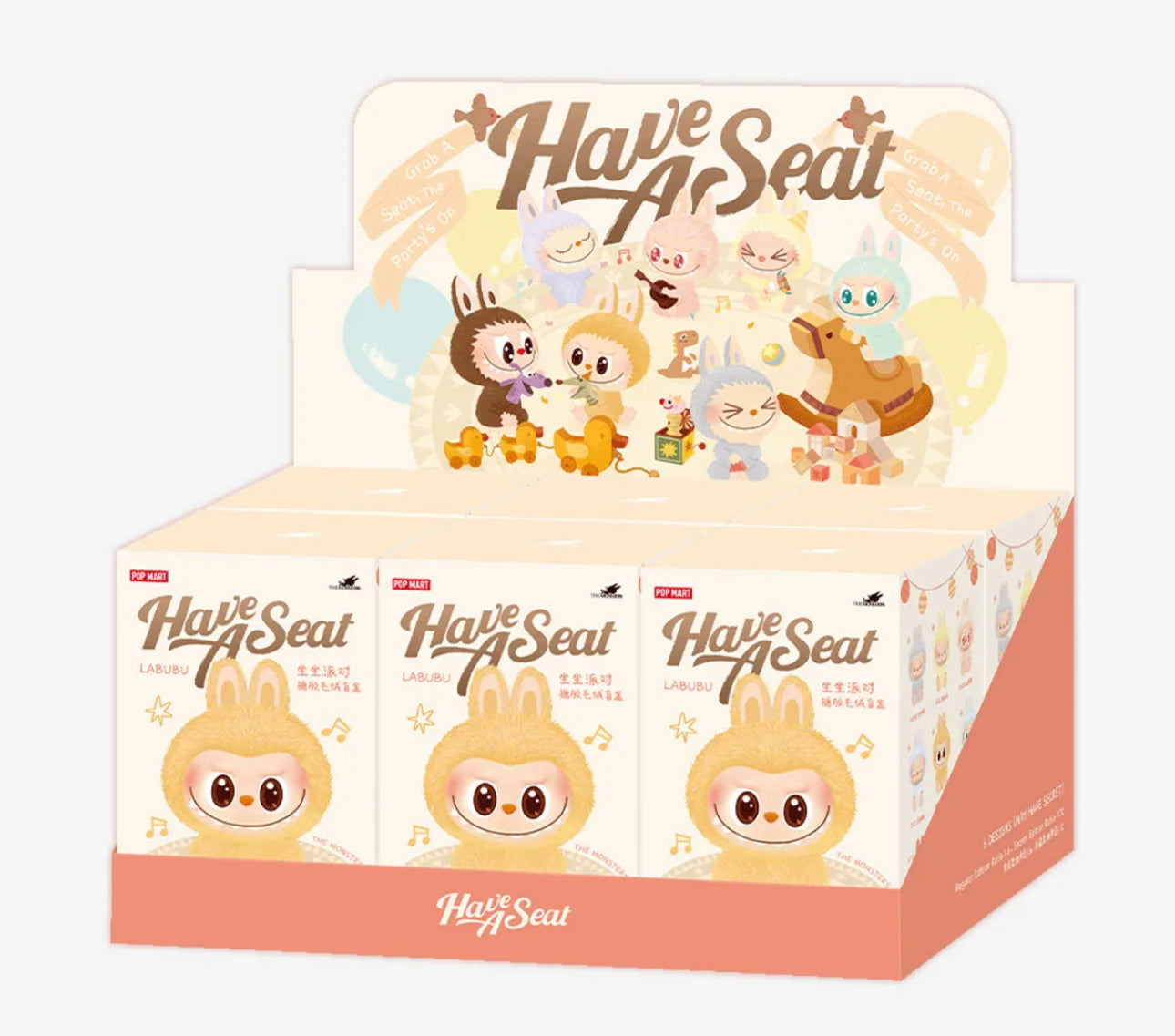 Labubu The Monsters Have A Seat Vinyl Plush Sealed Case (6 Blind Boxes)