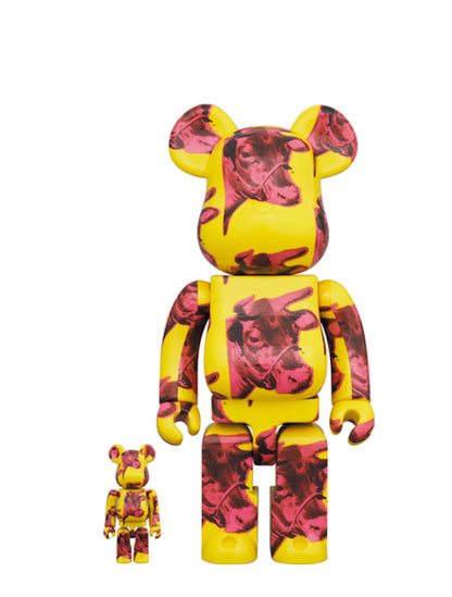 Andy Warhol Cow Wallpaper Be@rbrick 400%+100%