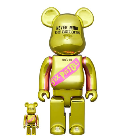 Sex Pistols Never Mind The Bollocks Chrome 400%+100% Be@rbrick