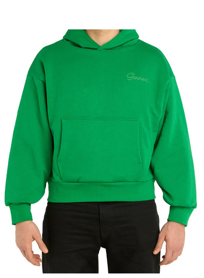 Double Layer Hoodie Green