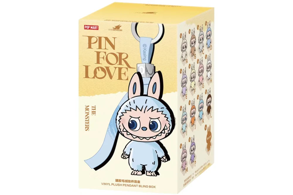 Labubu The Monsters Pin For Love Series Vinyl Plush Pendant (A-M) (1 Blind Box)