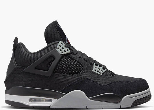 Jordan 4 Retro Black Canvas