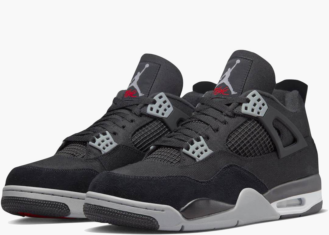 Jordan 4 Retro Black Canvas