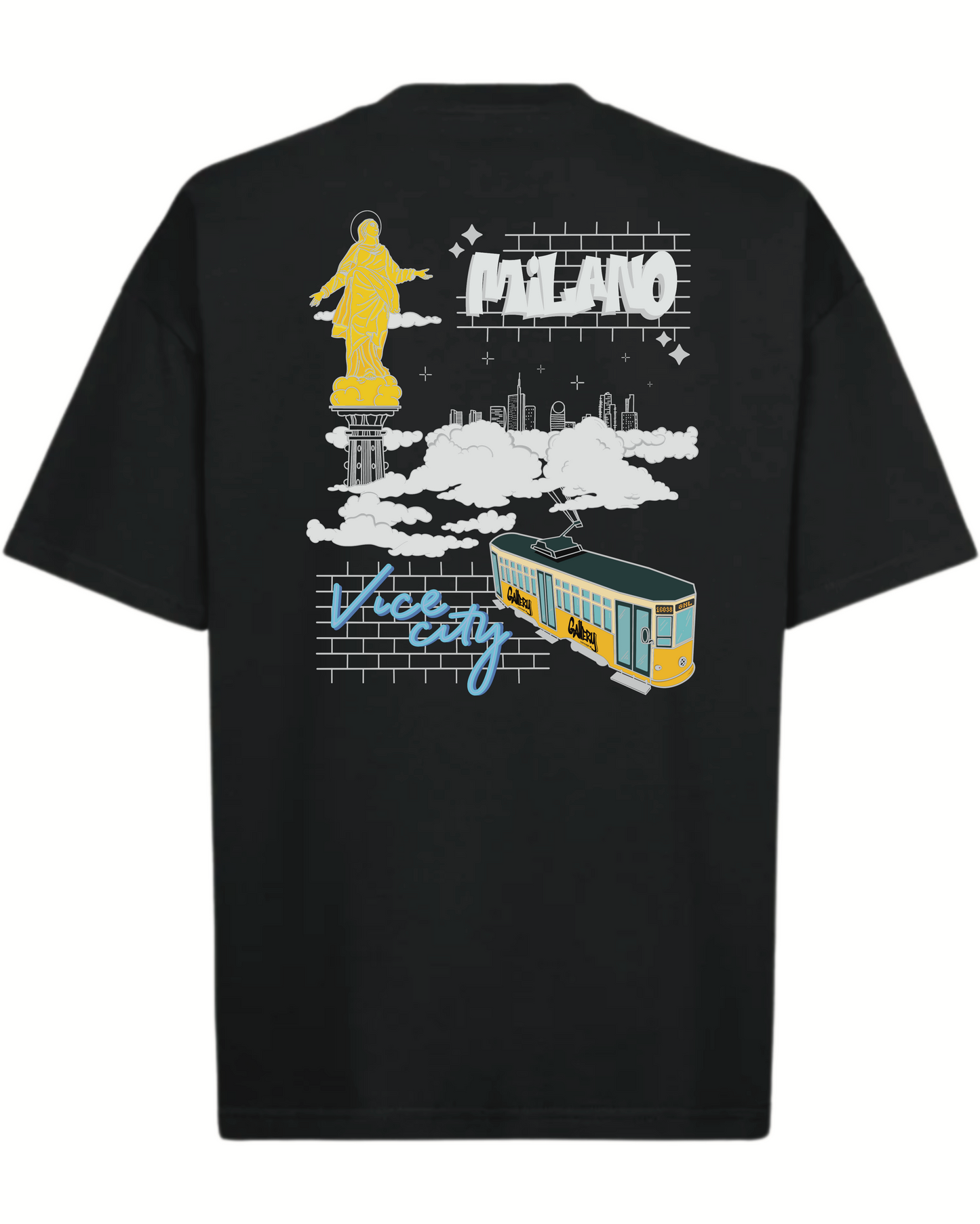 Milano Vice City Oversize Tee Vintage Black
