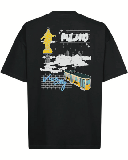 Milano Vice City Oversize Tee Vintage Black