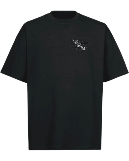 S.M.L. Souvenir Oversize Tee Vintage Black
