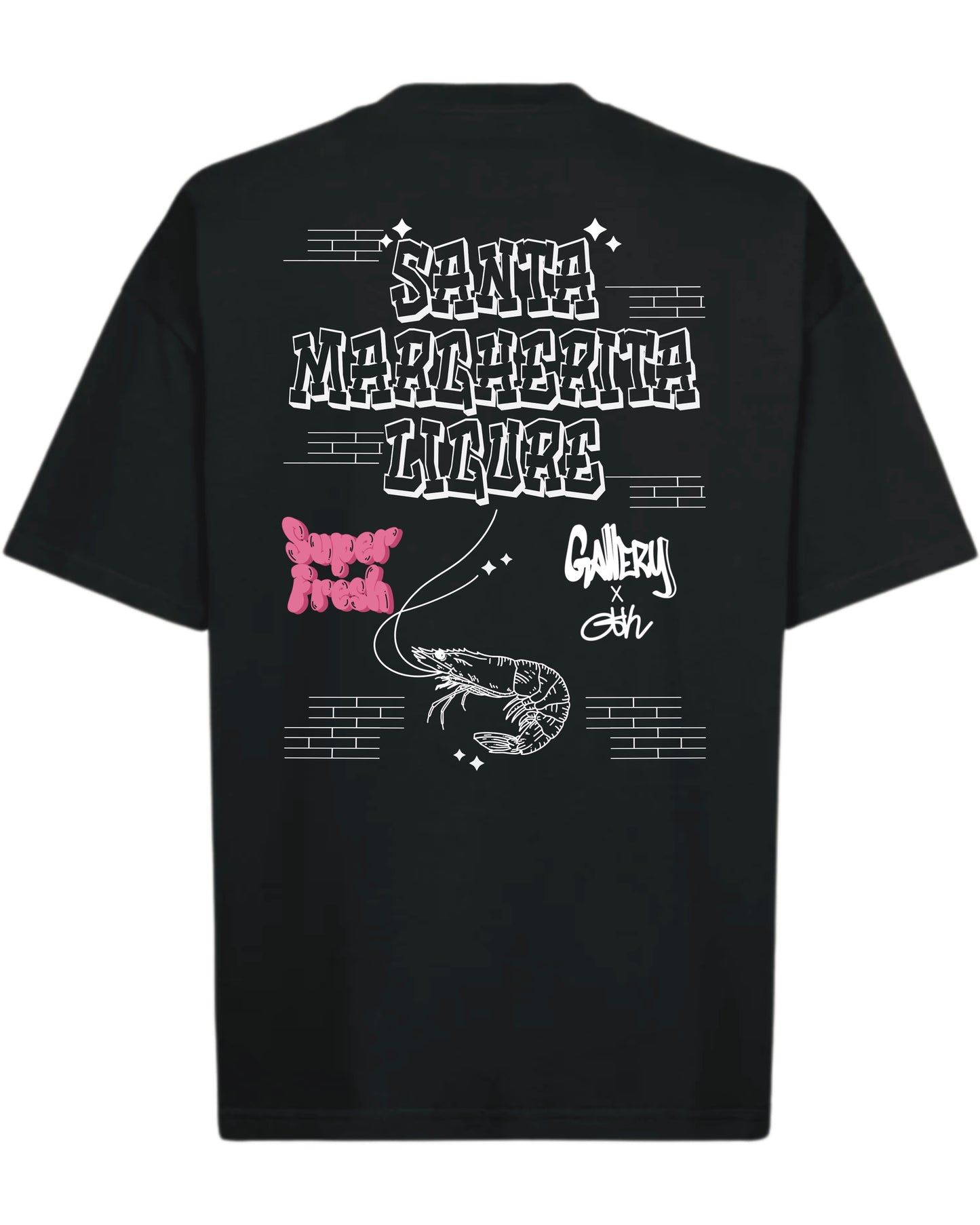 S.M.L. Souvenir Oversize Tee Vintage Black