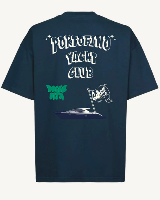 Portofino Yacht Club Oversize Tee Blu