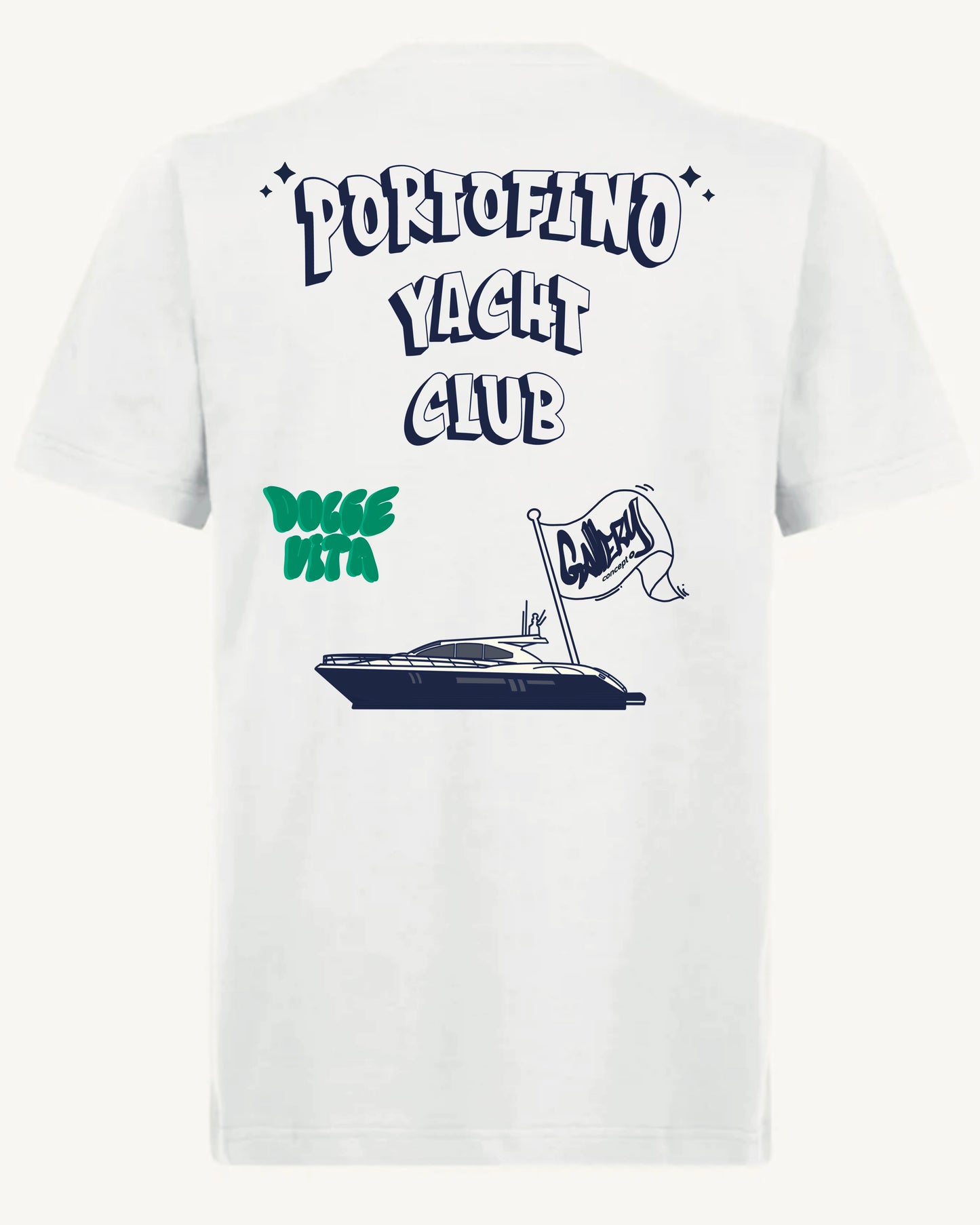 Portofino Yacht Club Regular Tee White